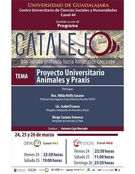 Grafico del Programa Catalejo: “Proyecto Universitario Animales y Praxis"