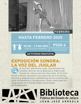 Cartel de Exposición sonora: La voz del juglar