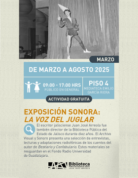 Cartel de la Exposición sonora: La voz del juglar