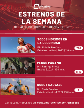 Cartel de los estrenos del Cineforo Universidad