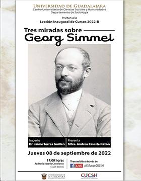 Lección inaugural de cursos 2022B: Tres miradas sobre Georg Simmel