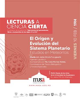 Lecturas a ciencia cierta. El origen y evolución del sistema planetario. Estudios en meteoritos