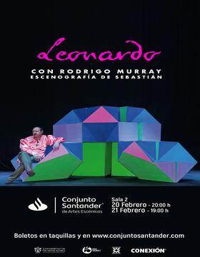 Cartel de Leonardo, monólogo de Rodrigo Murray