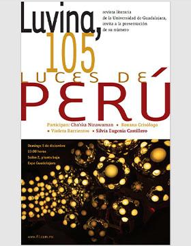 Presentación de la revista literaria Luvina 105 "Luces de Perú"