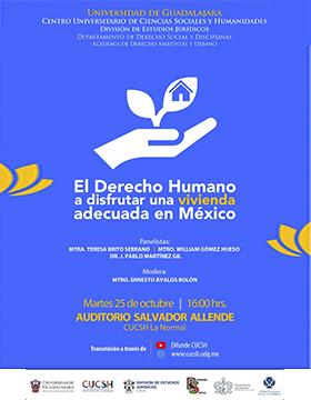 Panel El Derecho Humano a disfrutar una vivienda adecuada en México