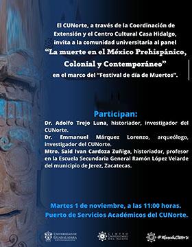 Panel La muerte en el México Prehispánico, Colonial y Contemporáneo
