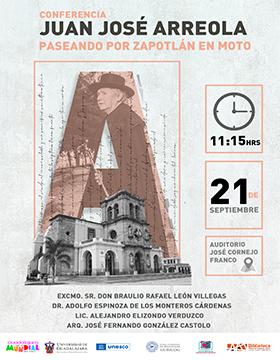Conferencia Juan José Arreola, paseando por Zapotlán en moto