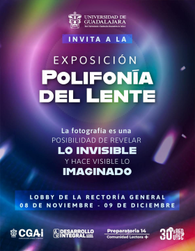 Cartel de la Exposición Polifonia del Lente