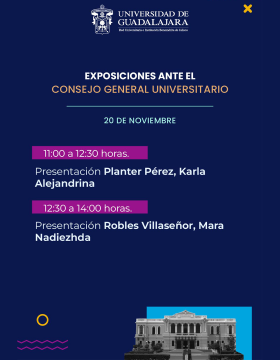 Cartel de la Exposiciones ante el Consejo General Universitario