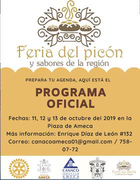 Cartel para anunciar la Feria del picón y sabores de la región