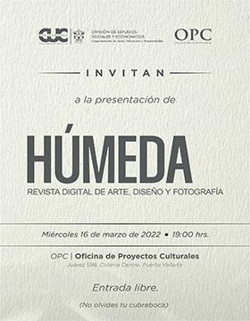 Presentación de Húmeda, revista digital de arte, diseño y fotografía