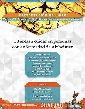 Presentación del libro 13 áreas a cuidar en personas con enfermedad de Alzheimer