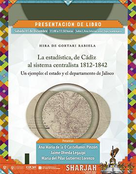 Presentación del libro: La estadística, de Cádiz al sistema centralista 1812-1842