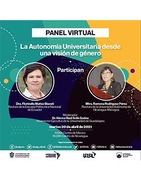 Panel virtual: La autonomía universitaria desde una visión de género