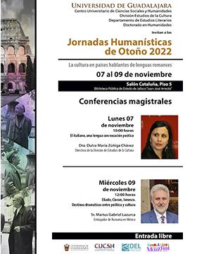 Jornadas Humanísticas de Otoño 2022