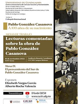 Coloquio Internacional Pablo González Casanova a 100 años de su nacimiento, mesa IX