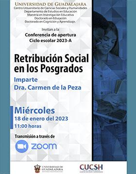 Conferencia de apertura del Doctorado en Cognición y Aprendizaje: Retribución social en los posgrados