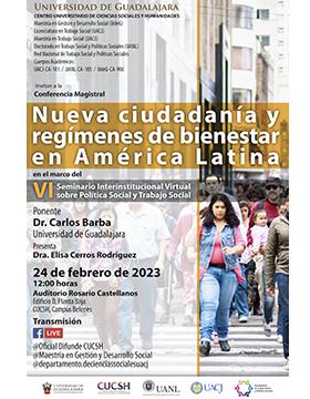 Conferencia magistral: Nueva ciudadanía y regímenes de bienestar en América Latina