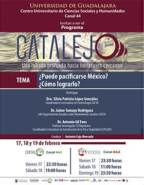 Programa Catalejo: “¿Puede pacificarse México? ¿Cómo lograrlo?”