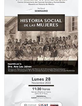 Seminario: Historia social de las mujeres