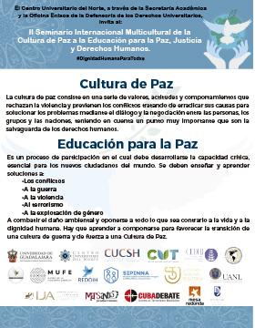II Seminario Internacional Multicultural de la Cultura de Paz a la Educación para la Paz, Justicia y Derechos Humanos