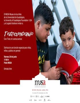 Cartel del Teatricuenteando con Tony el cuentacuentos