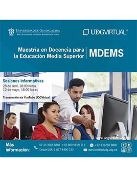 Sesión informativa de la Maestría en Docencia para la Educación Media Superior de UDGVirtual