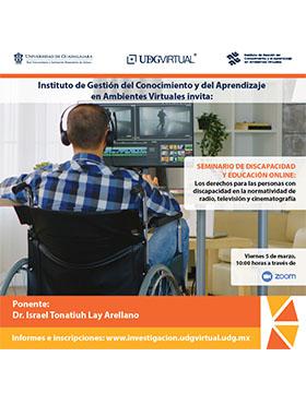 Seminario sobre discapacidad y educación online del Instituto de Gestión del Conocimiento y del Aprendizaje en Ambientes Virtuales