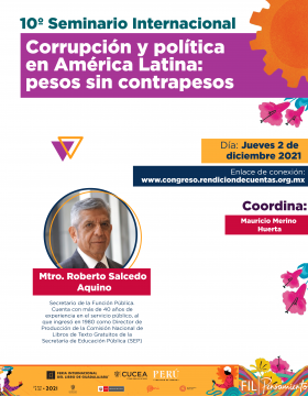 10º Seminario Internacional "Corrupción y política en América Latina: pesos sin contrapesos"