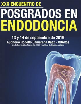 Cartel informativo para promocionar el Encuentro de Posgrados en Endodoncia que desarrollará el 13 y 14 de septiembre