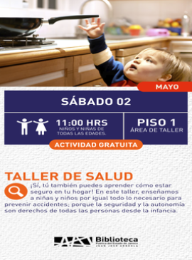 cartel del Taller de salud 