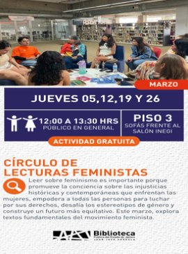 cartel de Círculo de lecturas feministas