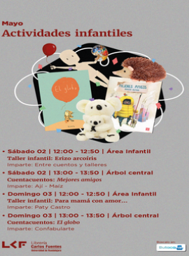 cartel de Taller infantil: Erizo arcoíris