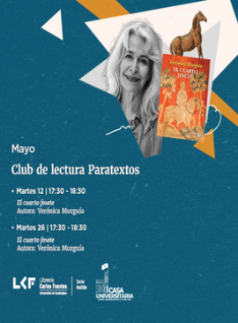 Cartel del Club de lectura “Paratextos”: El cuarto jinete 