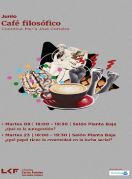 Cartel de Café filosófico: ¿Qué es la autogestión?