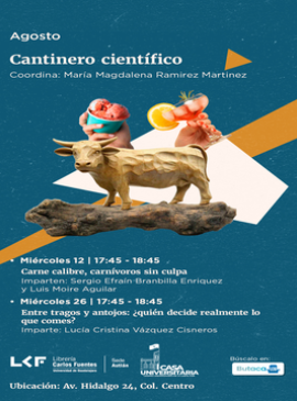 Cartel de Cantinero científico: Carne calibre, carnívoros sin culpa