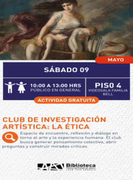 Cartel de Club de investigación artística: La ética