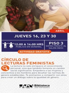 Cartel de Círculo de lecturas feministas