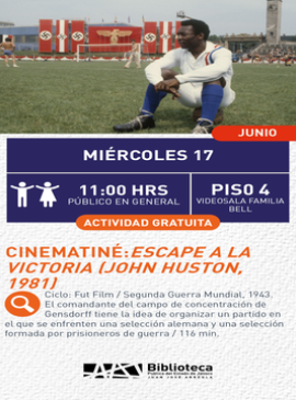Cartel de Cinematiné: Escape a la Victoria
