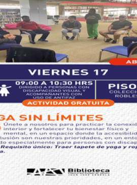 Cartel de Yoga sin límites