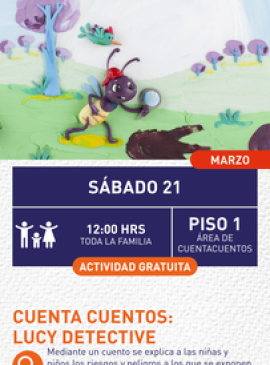 Cartel de Cuenta cuentos: Lucy Detective