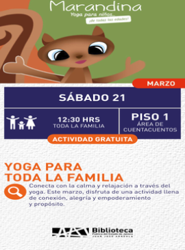 cartel de Yoga para toda la familia