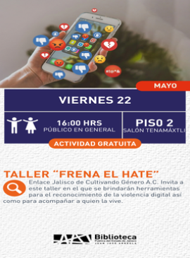 Cartel de Taller “Frena el hate”