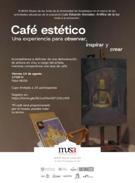 Cartel de Activación: Café estético. Una experiencia para observar, inspirar y crear