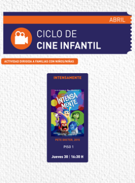 Cartel de Ciclo de Cine Infantil: Intensamente