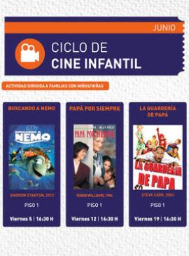 Cartel de Ciclo de Cine Infantil: Buscando a Nemo