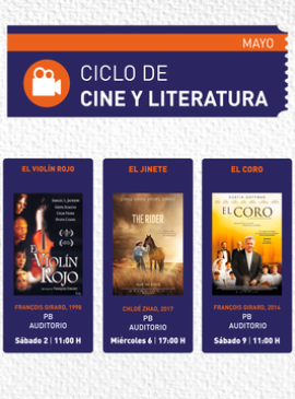 Cartel de El violín rojo. Ciclo de Cine y Literatura