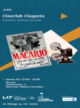 Cartel de Cineclub Claqueta: Macario
