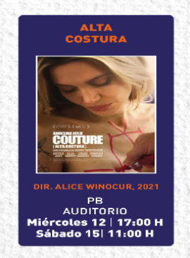 Cartel de Ciclo de Cine y Literatura: Alta costura