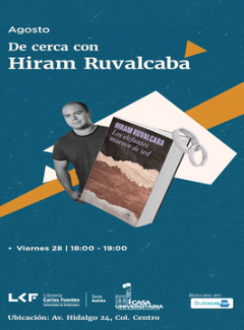 Cartel De cerca con Hiram Ruvalcaba